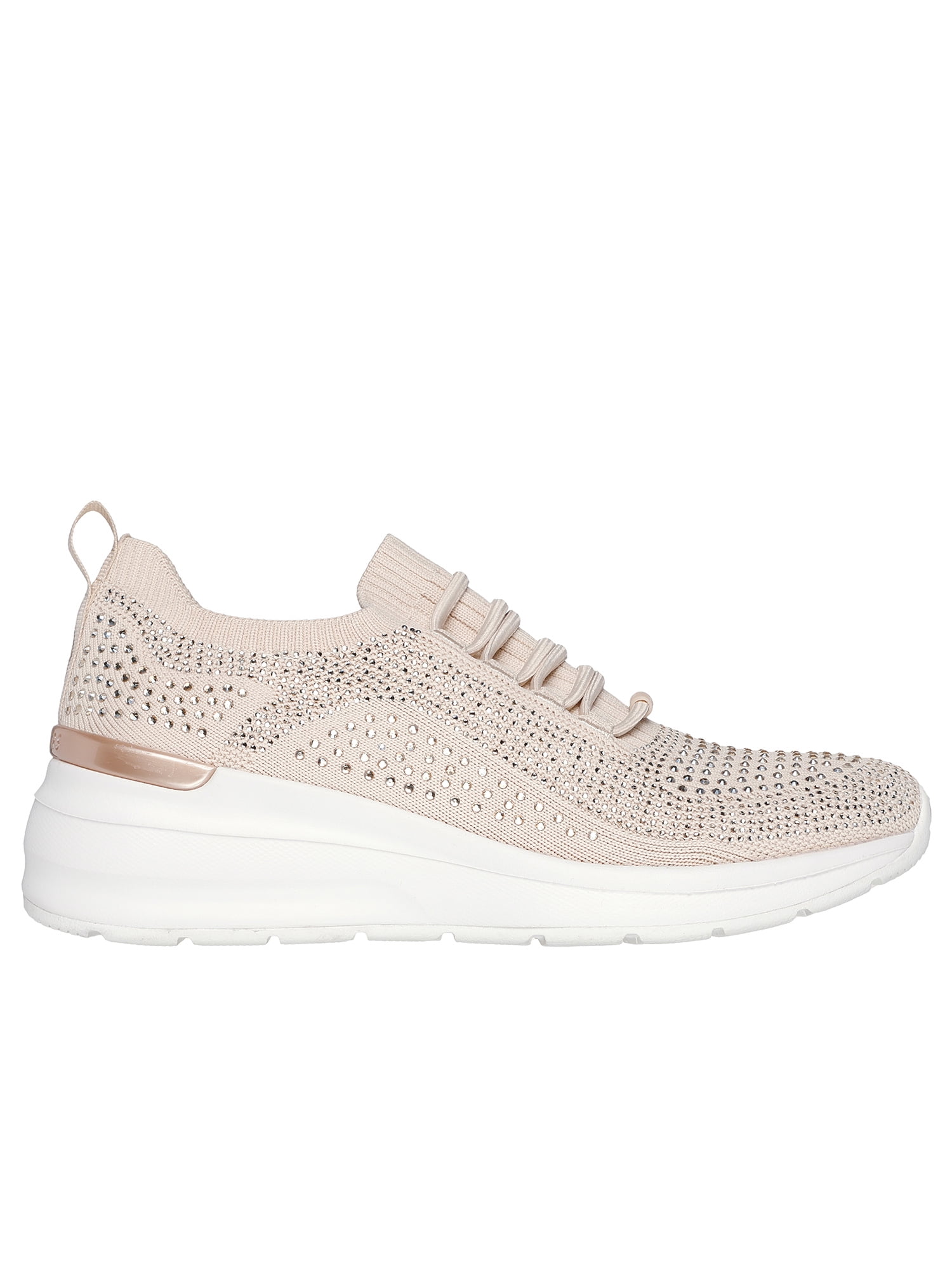 Skechers Women's Street BILLION - RHINESTONE RAMBLER Knit Wedge Sneaker