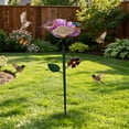 thumbnail image 4 of Tong Outdoor Garden Bird Bath & Feeding Station Stake Feeder & Waterer, 4 of 6