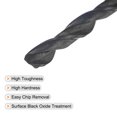 thumbnail image 4 of Uxcell 6542 High Speed Steel Twist Drill Bit, Fully Ground Black Oxide 4.6mm Drill Dia 80mm Total Length 10Pack, 4 of 6
