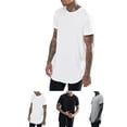 thumbnail image 3 of Hombres Tops largos Camiseta de hip hop Manga corta Camisetas casuales de palangre Blusa AweSitey FS11367-02, 3 of 7