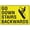 Warning Sign 1, variant on Vintage Metal Tin Sign Go Down Stairs Backwards 8"x12" Retro Metal Tin, Shop Yard Man Cave Garage Outdoor Funny Wall Decor, Stairs Backwards Marker, Safety Sign