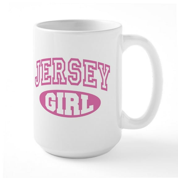 CafePress - Jersey Girl - 15 oz Ceramic Large White Novelty Mug