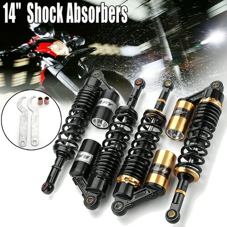 2Pcs 360mm 14'' Rear Air Shock Absorbers Suspension Fit ATV Motorcycle Dirt