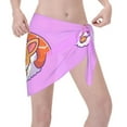 thumbnail image 3 of Kll Corgi In Sushi Roll Print Women'S Sarong Coverups Short Bathing Suit Wrap Skirt Beach Wrap Swimsuit Cover Ups, 3 of 7