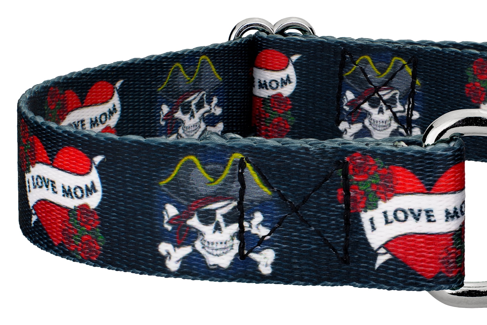 Country Brook Petz® I Love Mom Martingale Dog Collar and Leash, Large