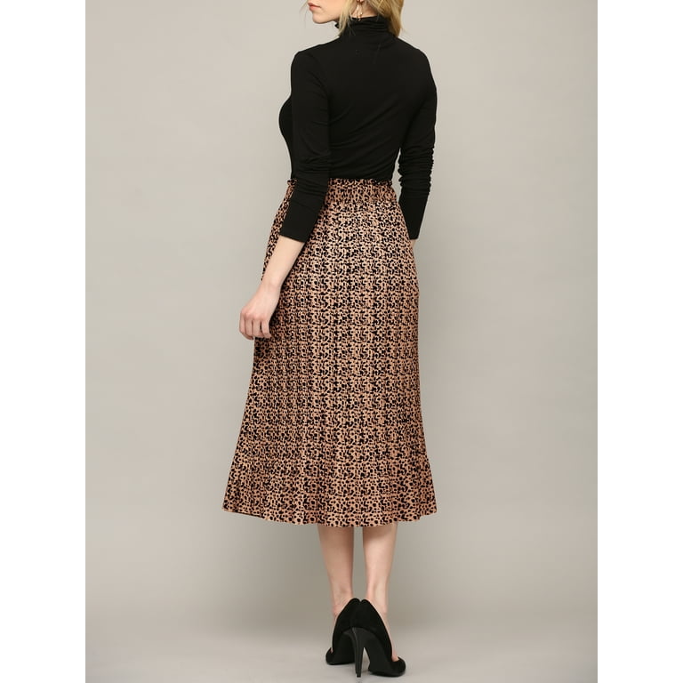 Maje johnny pleated plaid midi skirt hot sale