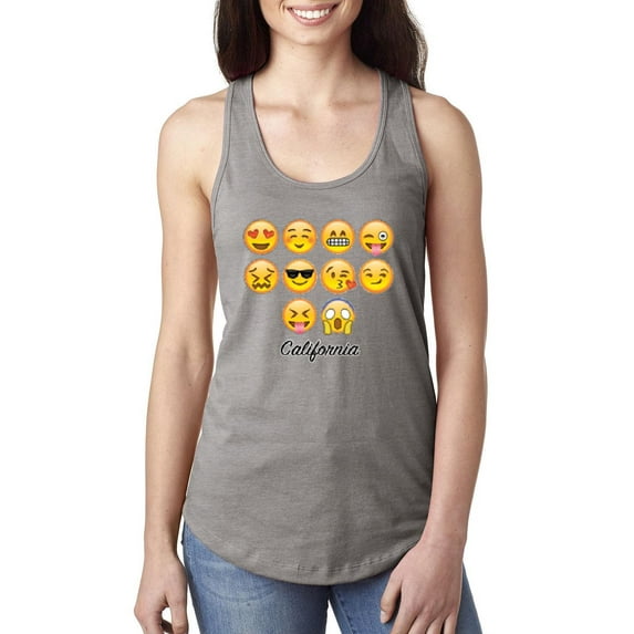 MmF - Women's Racerback Tank Top, up to Women Size 2XL - Emoji Entourage