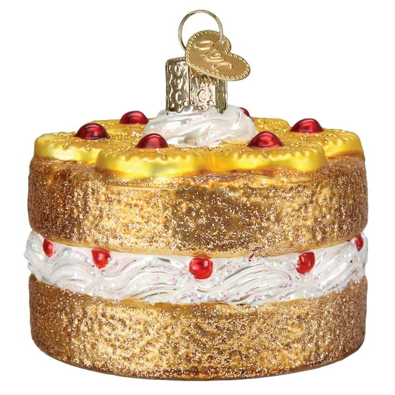 Old World Christmas Pineapple Upside Down Cake Glass Blown Ornament for Christmas Tree