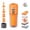 Orange, variant on Electric Air Pump for Inflatables,Mini Air Mattress Pump with Camping Light