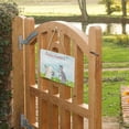 thumbnail image 4 of SKYSONIC Easter Bunny Rabbit Welcome Sign Front Door Decor Wall Hanging Plaque Rectangular Door Hanging Sign Porch Decorations for Home Outdoor Indoor Holiday, 4 of 6