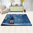 thumbnail image 2 of SKYSONIC Christmas Lantern Non-Slip Area Rug, Winter Snow Floor Carpet Comfort Floor Mats Decor for Indoor Front Porch,Living Room, Bedroom,Kitchen,72"x48", 2 of 5