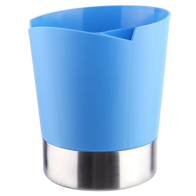 Spoon Cutlery Box Bar Dispensing Box Spoon Cutlery Box Storage Box Fork Straw With Paper Cup Holder For Coffee Shop Bar UseBlue