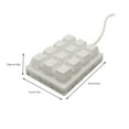 thumbnail image 2 of Langgg Keyboard K12 Wire Numpad Multimedia User-Defined Keypad Multifunctional Universal Comfortable Touch Desktop Computer Blue Switch, 2 of 6