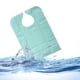 thumbnail image 3 of WORGEOUS Delantal de ayuda protector de babero impermeable para adultos a la hora de comer (verde claro), 3 of 7