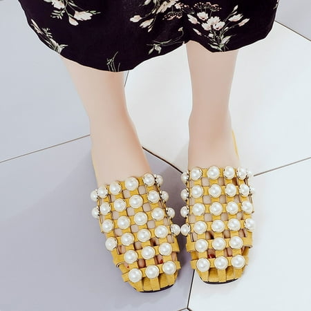 Herrnalise Fashion Women Ankle Strap Casual Summer Slide Sandals Flats Flip-Flops Shose Shoes for Womem