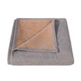 thumbnail image 2 of Flxxie 3 Layers Cotton Muslin Bed Blanket, Ultra Soft Breathable for All Season, Grey Triangle, Twin, 68x92 inches, 2 of 5