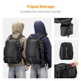 thumbnail image 3 of K&F CONCEPT Camera Backpack 25L Large Capacity Camera Bag for Photographers with Raincover Camera Case with 15.6" Laptop Compartment (Black), 3 of 7