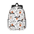 thumbnail image 1 of Lukts Halloween Dachshund Pattern 15 Inch Student Backpack, Waterproof Laptop Backpack with Adjustable Shoulder Straps, Lightweight Travel, Campus Backpack, Unisex, 1 of 6