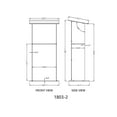 thumbnail image 5 of FixtureDisplays Clair Acrylique Lucite Podium Pulpit Lectern 45 Pouces de Haut 1803-2+12152, 5 of 5