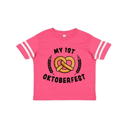 

Inktastic My 1st Oktoberfest with Pretzel and Laurels Gift Toddler Boy or Toddler Girl T-Shirt