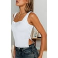 thumbnail image 2 of Womens Going Out Crop Tops Backless Tank Tops Summer Y2k Teen Basics Cute Clothes White L, 2 of 5