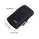 thumbnail image 5 of Naiovety Riñonera deportiva de tela Oxford para ciclismo, paquete para correr, ejercicio de entrenamiento, bolsa para cinturón de transporte, accesorios Mochilas de mochilero Negro de una sola capa. Naiovety OD021882-01B, 5 of 6
