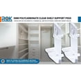 thumbnail image 5 of Rok Hardware 12-Pack Polycarbonate Shelf Support, 5mm Shelf Support Pegs, White Finish, 5 of 8