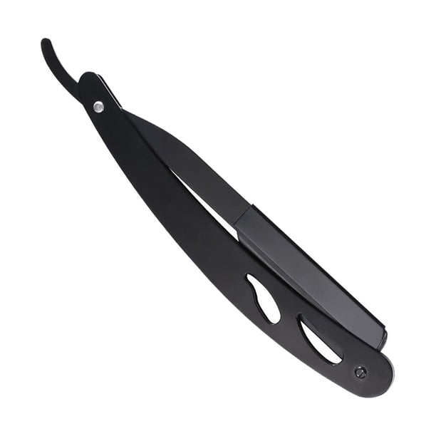 Seitruly Afeitadora de barba Manual plegable, recortadora de pelo de barbero, cortadora de barba de acero inoxidable, maquinilla de afeitar de barbero de Type7 NO7 Seitruly CE001022-02B
