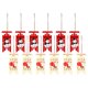 thumbnail image 1 of Gibobby 12 Uds. Suministros de decoración navideña para el, comercial, vestido de árbol de Navidad, muñeco de nieve de, colgante de Navidad para(Rojo), 1 of 5