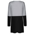 thumbnail image 4 of Xuanfei Women Open Front Spliced Long Sleeve Pockets Contrast Color Cardigan, 4 of 4