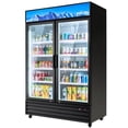 thumbnail image 3 of WILPREP Commercial Display Refrigerator, 40 cu ft 2 Glass Door Merchandiser Refrigerator with LED Lights, 52.4 in Upright Beverage Cooler for Restaurants Retail Stores, ETL & ETL Sanitation Listed, 3 of 8