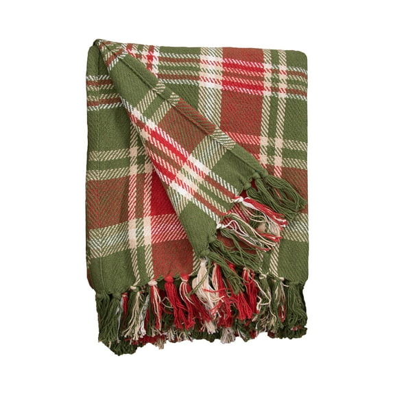 Red Green Plaid Throw Plaid Blanket Modern Plaid Blanket Soft Cozy For Couch Sofa Bed