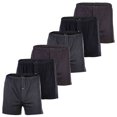 thumbnail image 1 of YOURBASICS Calzoncillos de punto para Hombre, paquete de 3 - algodón, abertura con botones, patrón, paquete múltiple NegroMix XL (X-Large), 1 of 3