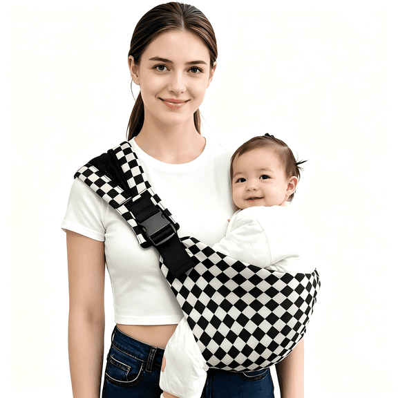 Gilysido adjustable hands-free baby sling carrier, ergonomically designed, suitable for newborns to toddlers aged 0-4, Grey
