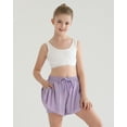 thumbnail image 4 of Pantalones cortos Ghteas Butterfly para niñas, talla 7, para entrenamiento, morado/rosa, 4 of 8