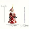 thumbnail image 2 of Acrylic Christmas Santa and Deer Bag Keychain Pendant for Car Rearview Ornament and Listing, 2 of 5