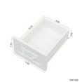 thumbnail image 5 of L-Shaped Corner Computer Desk  for Home Office or Study desk, Study Modern Style Table with Drawers, Bookshelf & Hutch, 2-in-1 L-Shaped Design, Large Working Space,white, 5 of 9