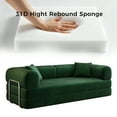 thumbnail image 6 of 78 Inches Convertible Sleeper Sofa Bed, Folding Floor Mattress Couch with Fixed-Shape Frame, Futon Boneless Couch Lounge Loveseat with Pull Out Bed, No Assembly Required, 6 of 11