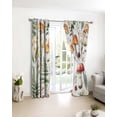 thumbnail image 3 of Mushroom Blackout Curtains for Bedroom/Living Room, Thermal Insulated Kitchen Curtains, Vintage Botanical Elegant Spring Floral Grommet Darkening Window Treatment Drapes 52"x63"x2, 3 of 8