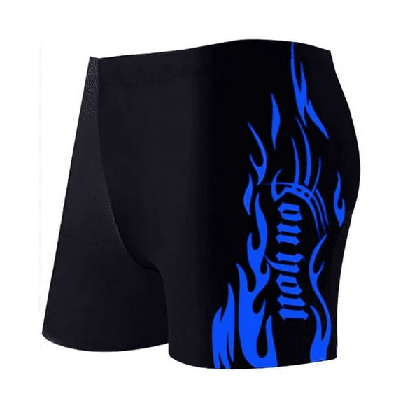 Geeksport Men's Swimming Trunks Sport Singlets Breathable Bathing Trunks Elastic Swimsuits Blue 4XL