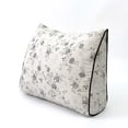 thumbnail image 5 of YingYouFu Printed 100 Percent Cotton Wedge Pillow, Soft Back Support Cushion for Sofa Bed Chair, Comfortable Triangle Lumbar Pillow for Living Room Bedroom, 5 of 5