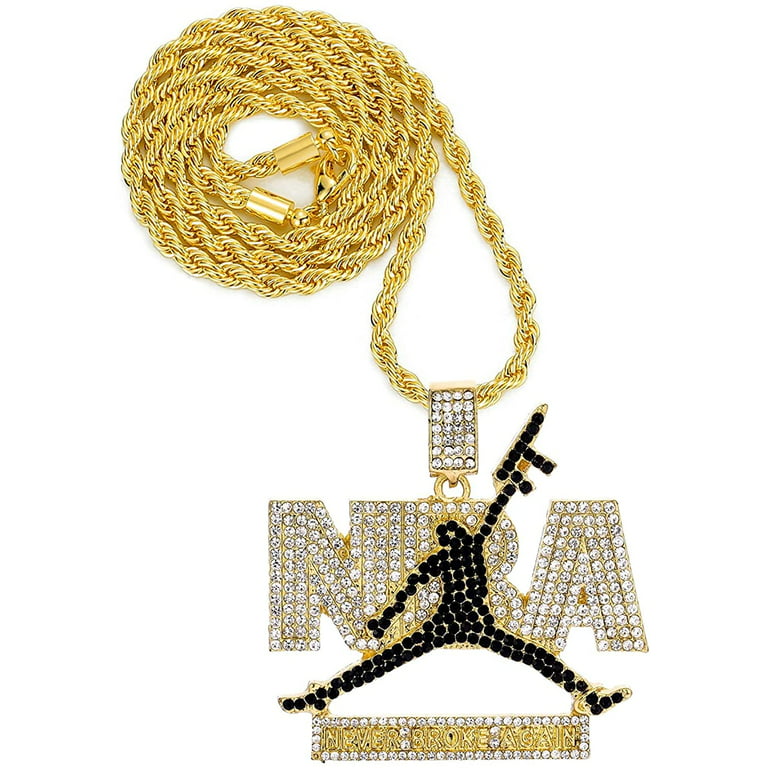 HH Bling Empire Iced Out Nba Silver Gold Young boy Chains for Men