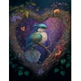 thumbnail image 2 of Heart's Wings - Birds of Love Canvas Wall Art, 2 of 2