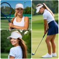 thumbnail image 7 of Minzimin Sport Sun Visor Hats for Women Men, Adjustable Cotton Ball Caps Sun Caps for Golf, Running, and Outdoor Activities, 7 of 7