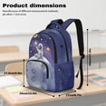 thumbnail image 7 of Xoenoiee Astronaut Planet Star Print Kids School Backpack Heavy Duty Schoolbag Travel Casual Daypack Teens Boys Back to School Gifts 17 Inch Bookbag Middle School Students Rucksack, 7 of 7