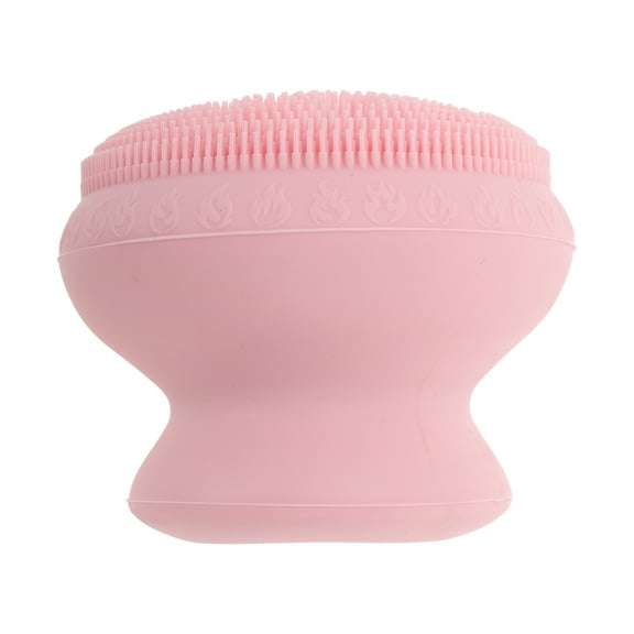 Unique Bargains 1 Pc Silicone Facial Cleansing Brush Octopus Shape 2.68"x3.5" Pink