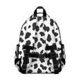 thumbnail image 3 of Cow Print Pattern Backpack for School, Cute School Bag with Adjustable Shoulder Straps and Padded Back, 15.25"x11.5"x5.25", 3 of 5