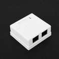 thumbnail image 3 of Dual-Port Junction Boxes RJ45  Mount Box, Mount Box, Desktop Home Improvement for Communication Socket Connection, 3 of 7