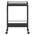 thumbnail image 6 of Evelyn&Zoe Barnes 23.5" Wide Rectangular Bar Cart, Black Grain, 6 of 7