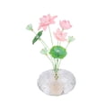 thumbnail image 3 of Accesorio interior de coche con forma de flor de cristal, adorno decorativo para salpicadero de vehículo. Loto, 3 of 9
